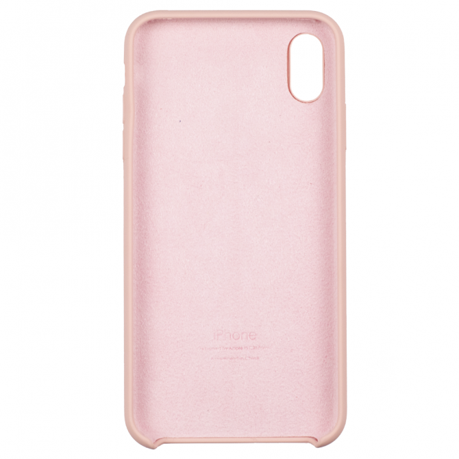 Чехол силиконовый для iPhone Xs Max Розовый-2