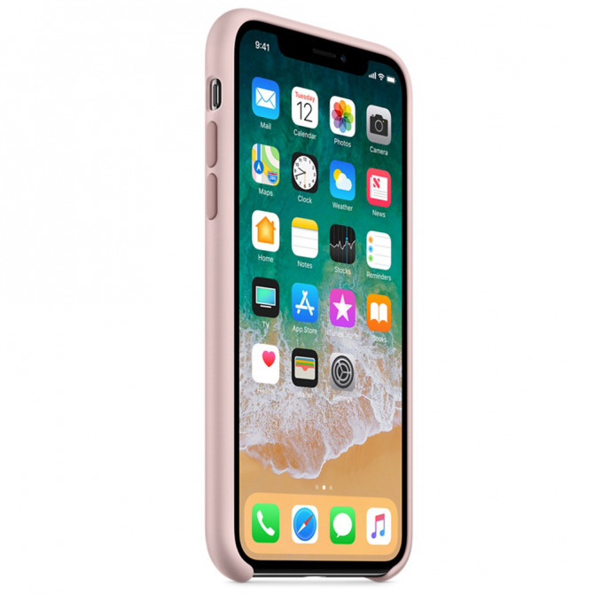 Чехол силиконовый для iPhone Xs Max Светло Розовый-3