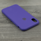 Чохол силіконовий для iPhone Xs Max Темно фіолетовий Чохол силіконовий для iPhone Xs Max Темно фіолетовий