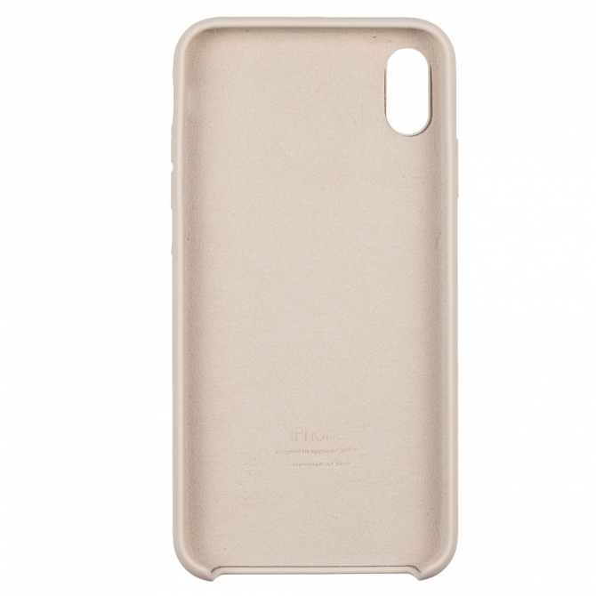 Чехол силиконовый для iPhone Xs Max Бежевый-2