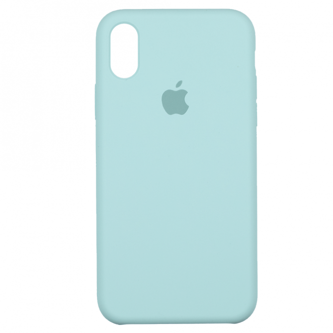 Чохол силіконовий для iPhone Xr Мінтоловий-1