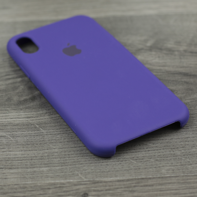 Чохол силіконовий для iPhone Xr Темно фіолетовий-3