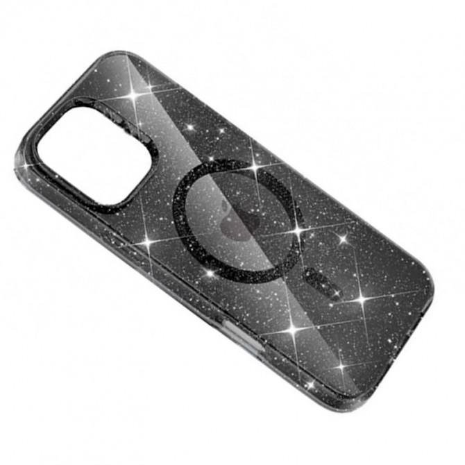 Чохол TPU Eclipse Sparkle (MagFit) для Apple iPhone 16 Pro (6.3") Чорний-2