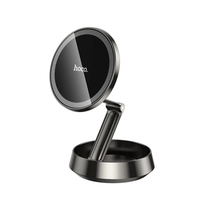 Холдер Hoco H83 Metal ring magnetic (center console) Metal Grey