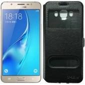 Чехол книжка U-Like Simple для Samsung J710 (2016) Чёрный