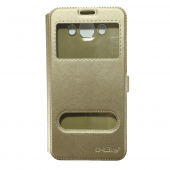 Чехол книжка U-Like Simple для Samsung J710 (2016) Gold