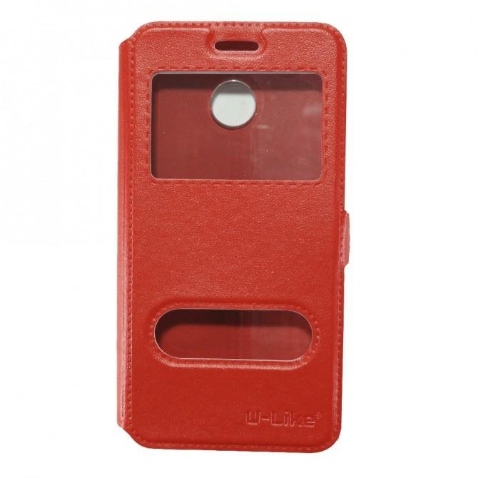 Чохол книжка U-Like Simple для Xiaomi Redmi 4x Червоний-1