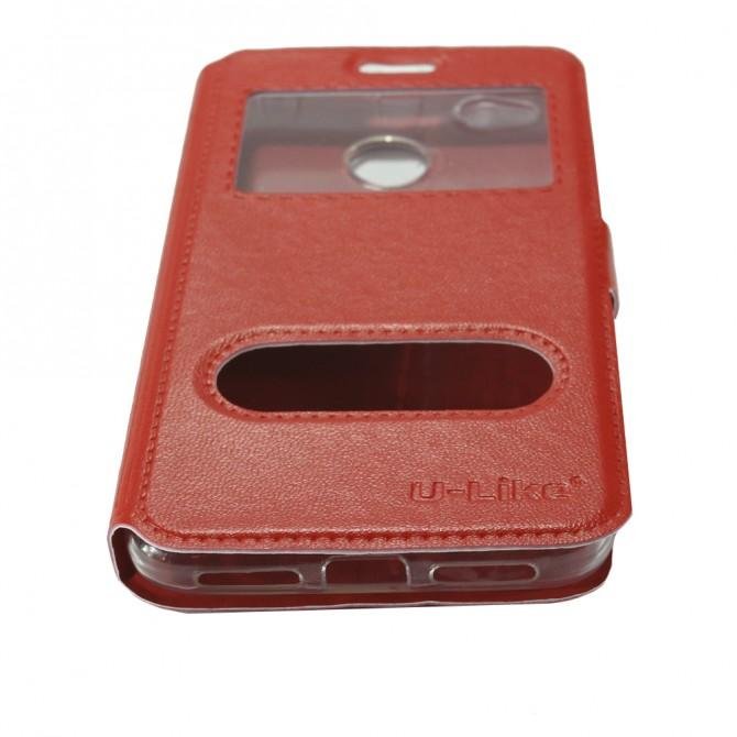Чохол книжка U-Like Simple для Xiaomi Redmi 4x Червоний-3
