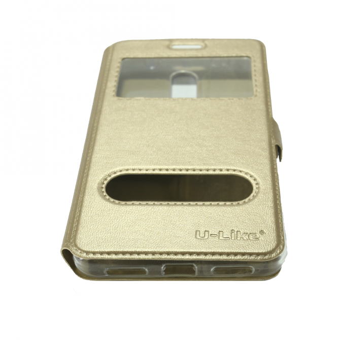 Чохол книжка U-Like Simple для Xiaomi Redmi Note 4x Золотий-3