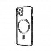 Силіконовий чохол SHINING with MagSafe для iPhone 15 Чорний Силіконовий чохол SHINING with MagSafe для iPhone 15 Чорний