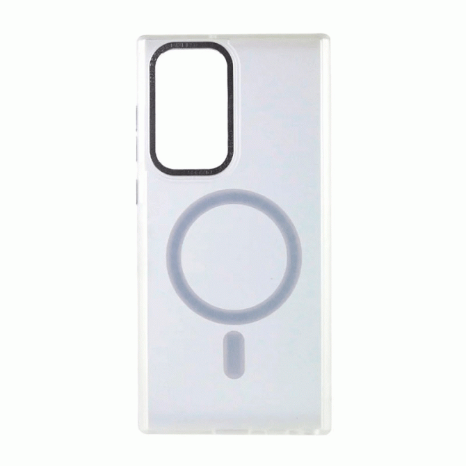 Чехол TPU+PC Lyon Frosted with MagSafe series Samsung Galaxy S23 Ultra White