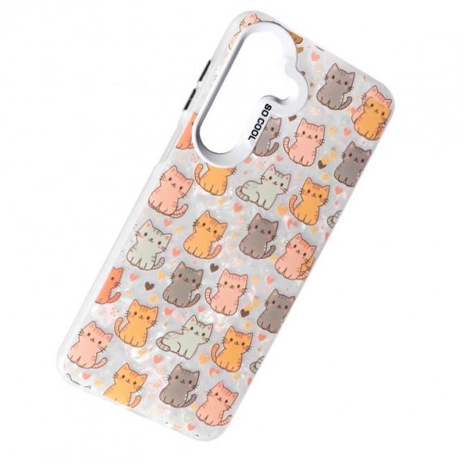 Чохол-накладка PC Soft Milk для Samsung A17 Cats-2