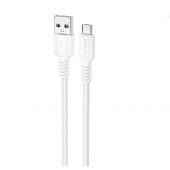 Кабель USB Borofone BX116 Sharp MicroUSB White 1m
