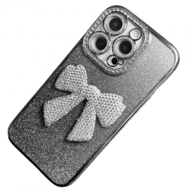 Накладка Glossy Bow для iPhone 15 Pro White-1