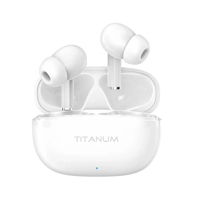 Навушники Bluetooth TWS навушники TITANUM TW373 White