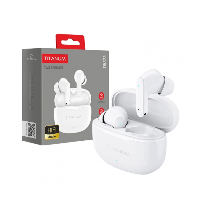 Навушники Bluetooth TWS навушники TITANUM TW373 White-3