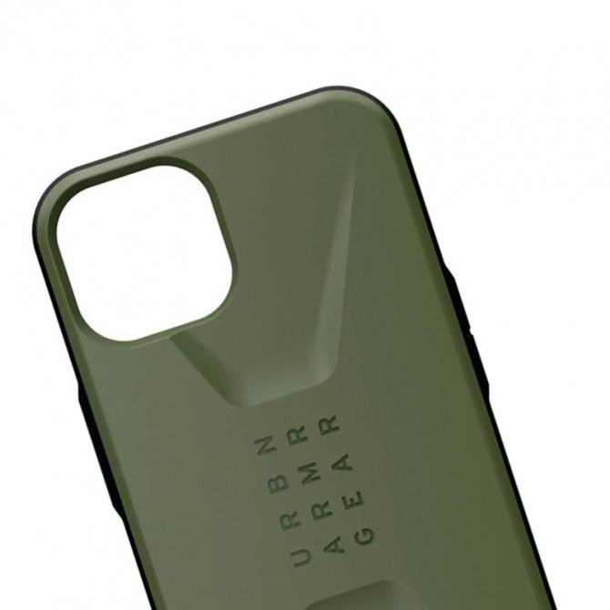 Чехол TPU UAG CIVILIAN series для Apple iPhone 14 (6.1") Зеленый-2
