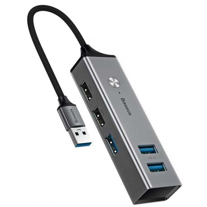 Хаб USB Baseus Cube CAHUB-C0G Сірий