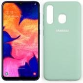 Чехол Soft Case для Samsung A30 2019 Голубой FULL