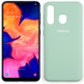Чехол Soft Case для Samsung A30 2019 Голубой FULL