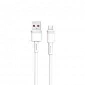Кабель XO NBQ166 MicroUSB 5A/1m White
