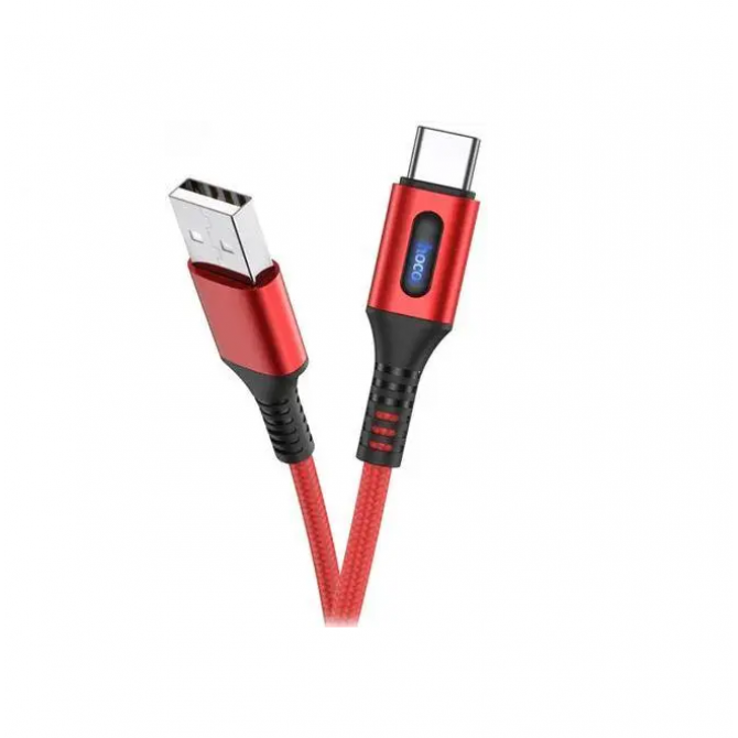 Кабель Hoco U79 Admirable Smart Power Type-C Red 1.2m