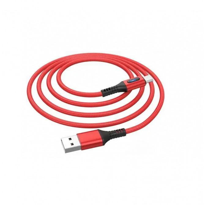Кабель Hoco U79 Admirable Smart Power Type-C Red 1.2m-1