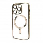 Силіконовий чохол SHINING with MagSafe для iPhone 16 Pro Золотий Силіконовий чохол SHINING with MagSafe для iPhone 16 Pro Золотий