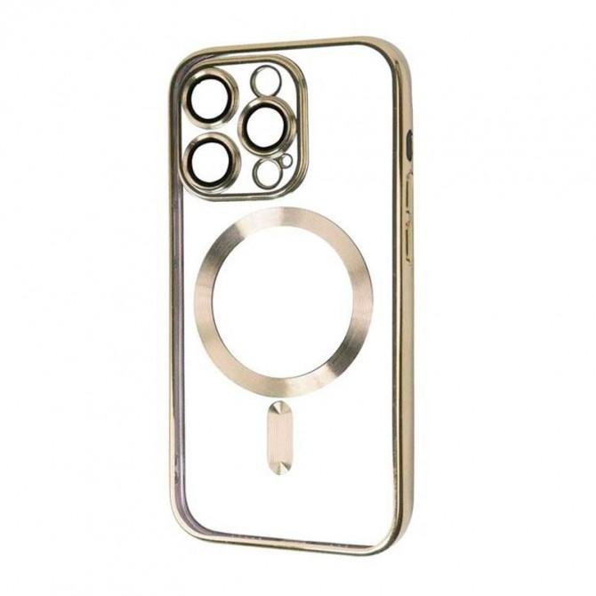 Силіконовий чохол SHINING with MagSafe для iPhone 16 Pro Золотий