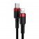 Кабель Baseus Cafule Type-C to Lightning PD 20W (CATLKF-91) Black/Red 1m