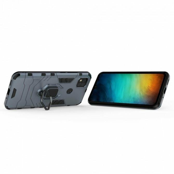 Чехол HONOR Hard Defence Series для Xiaomi Redmi 9c Space Grey (с держателем)-1