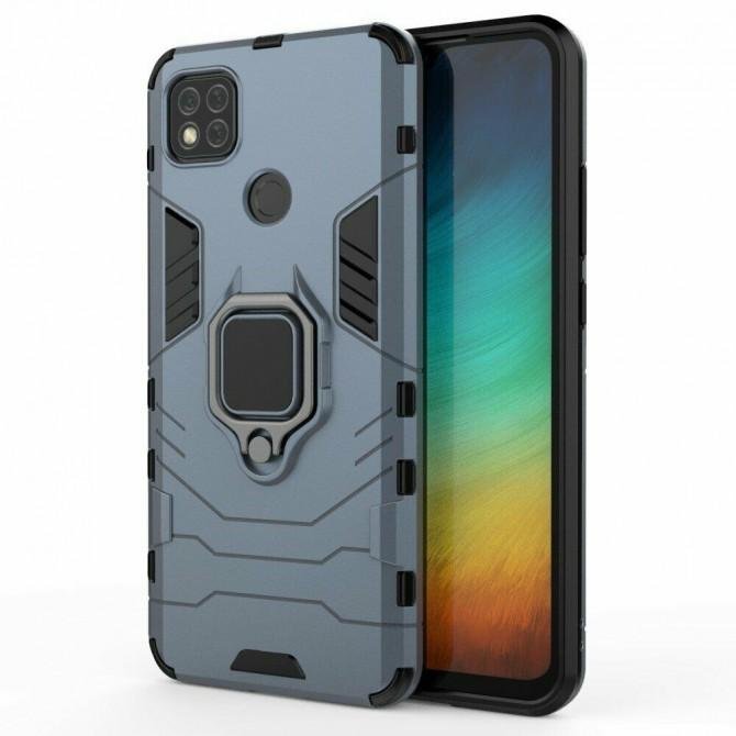 Чехол HONOR Hard Defence Series для Xiaomi Redmi 9c Space Grey (с держателем)-2