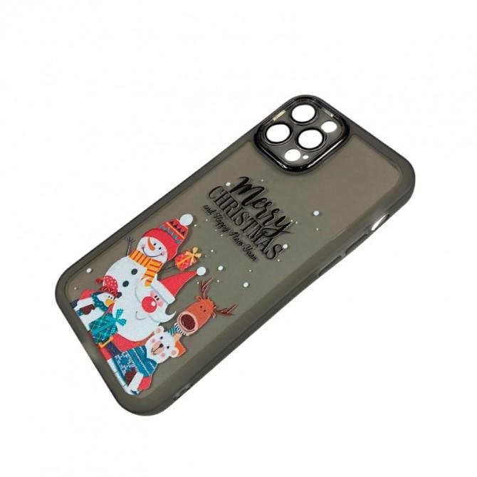 Чехол Christmas Glass Camera iPhone 16 Pro Black-2
