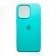 Оригінальний силіконовий чохол для iPhone 13 Ментоловий FULL