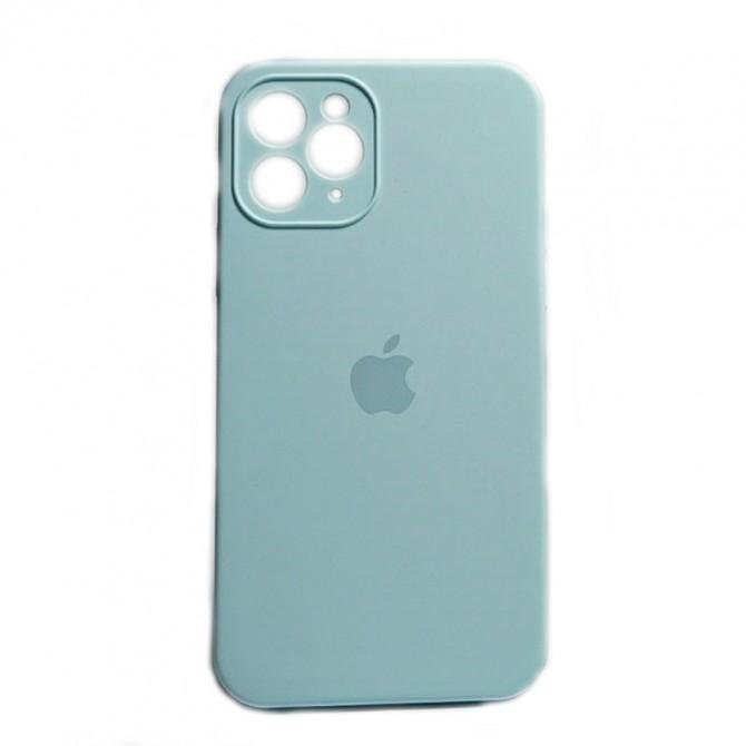 Оригинальный силиконовый чехол для iPhone 11 Pro Пастельно Голубой FULL (SQUARE SHAPE)