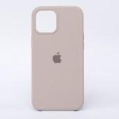 Оригінальний силіконовий чохол для iPhone 12 /12 Pro Темно Бежевий