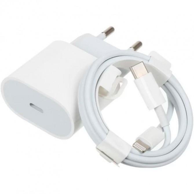 Мережевий зарядний пристрій Charger Type-C 18W + Cable Type-C to Lightning (MU7V2ZM/A) (box)-2