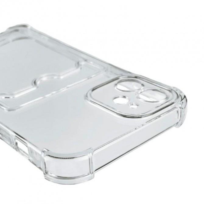 Чохол накладка-кардхолдер для iPhone 15 Pro Max Прозорий-3