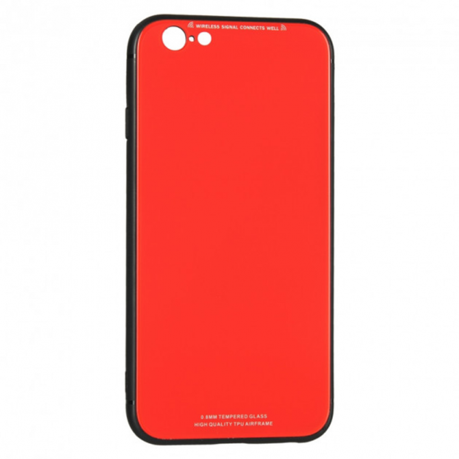 Чехол iPaky Glass Series для iPhone 6/6S Plus Red-2