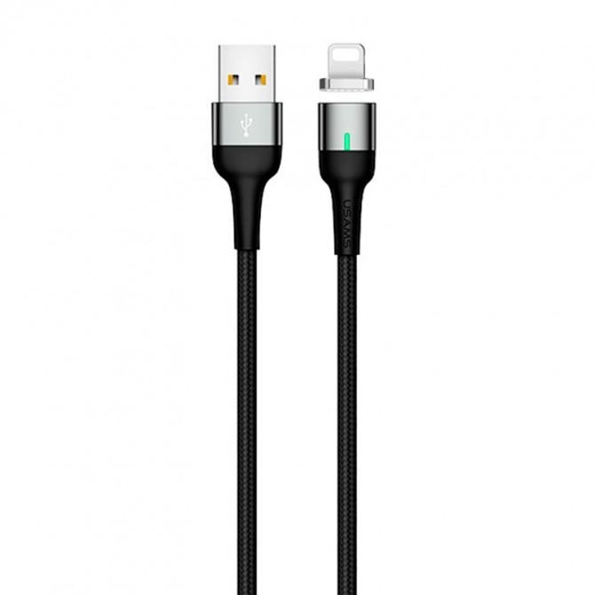 Кабель Usams U29 US-SJ336 Aluminum Alloy Magnetic Lightning Cable 2m