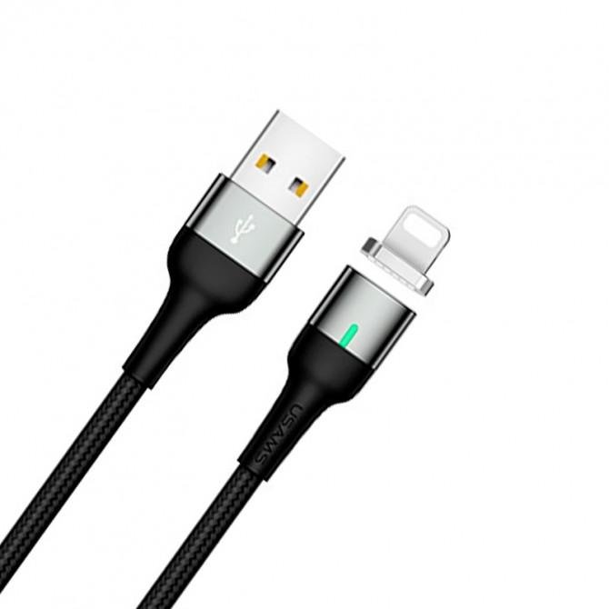 Кабель Usams U29 US-SJ336 Aluminum Alloy Magnetic Lightning Cable 2m-1