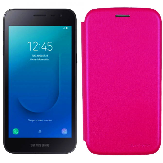 Чохол книжка U-Like Best для Samsung Galaxy J260 (J2 Core) Рожевий