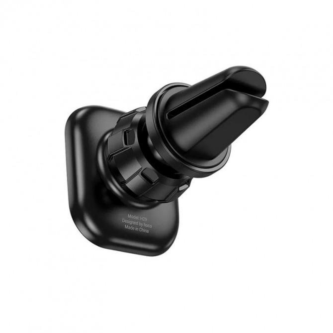 Холдер Hoco H29 Brilliant magnetic car holder (air outlet) Black-1