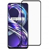 Защитное стекло для Realme 8/8 Pro Full Glue (0.3 мм, 2.5D, чорне)