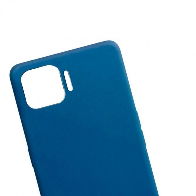 Силиконовый чехол Candy для Oppo Reno 4 Lite Синий-3