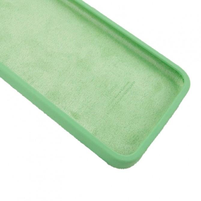 Оригинальный силиконовый чехол для iPhone 11 Мятный FULL (SQUARE SHAPE)-1