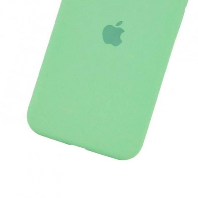 Оригинальный силиконовый чехол для iPhone 11 Мятный FULL (SQUARE SHAPE)-3