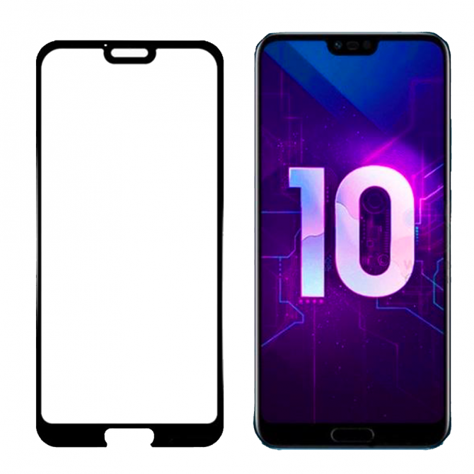Захисне скло для HUAWEI Honor 10 Full Glue (0.3 мм, 2.5D, чорне)-2