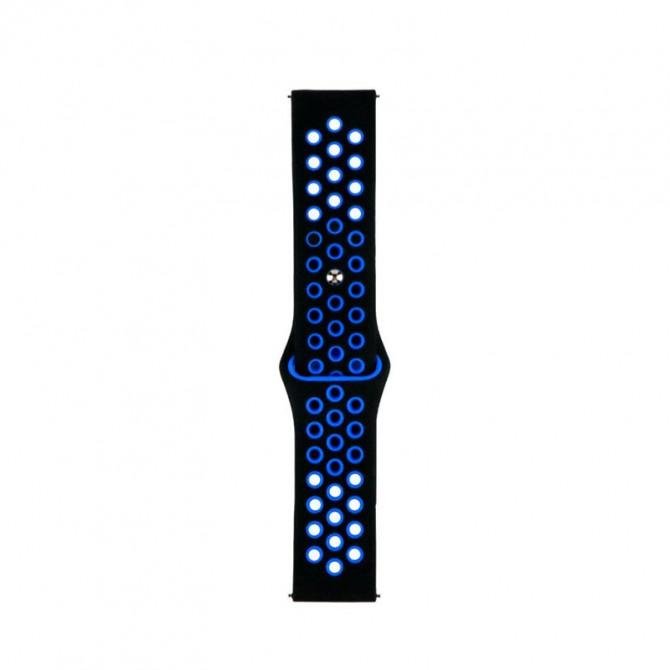 Ремінець універсальний 22mm N Sport для Samsung/Amazfit/Huawei Black/Blue