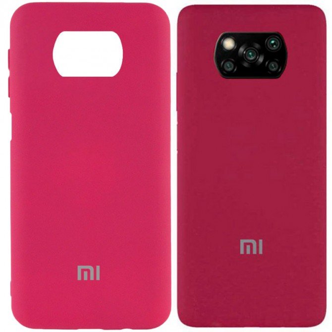 Чохол Original Soft Case Xiaomi Poco X3 NFC Марсала FULL-3